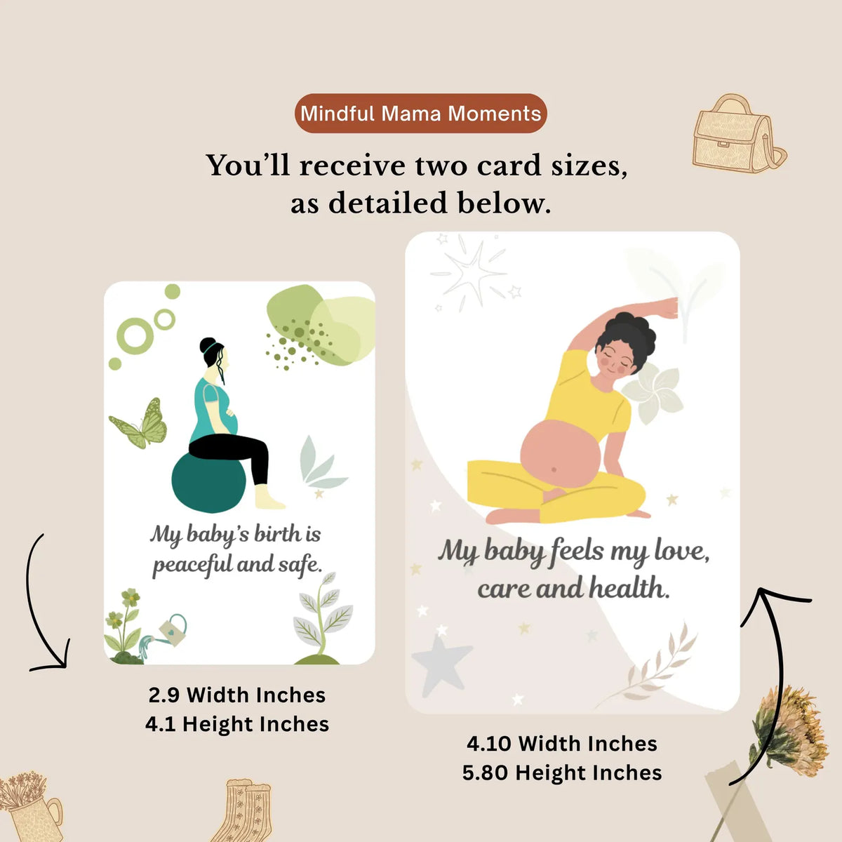 Pregnancy healthy baby Affirmation Digital