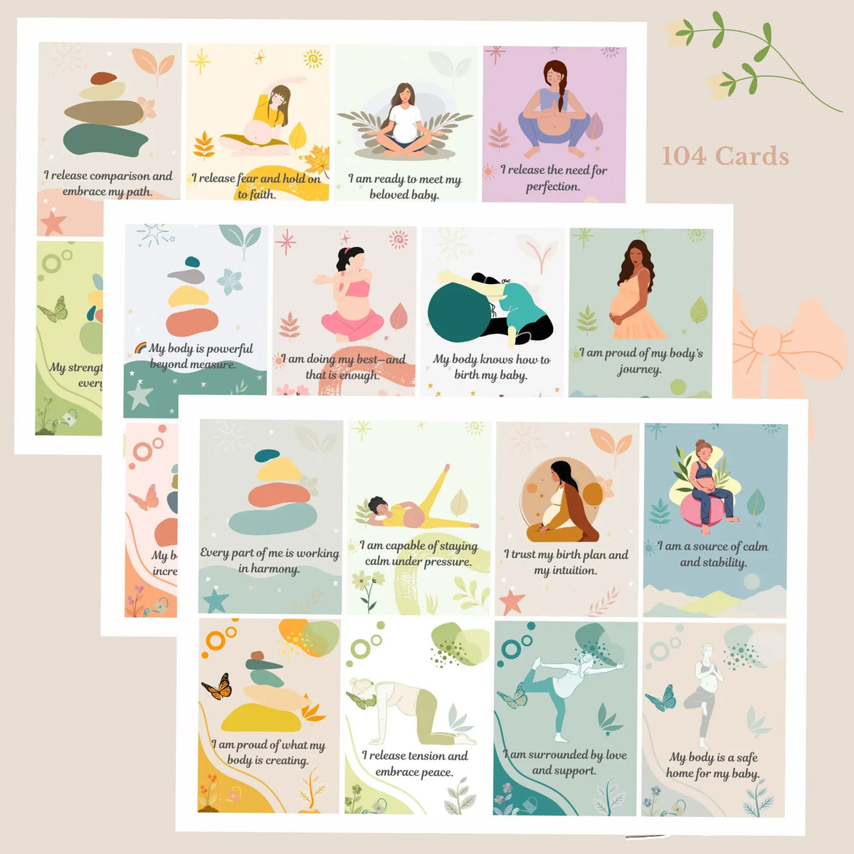Pregnancy healthy baby Affirmation Digital