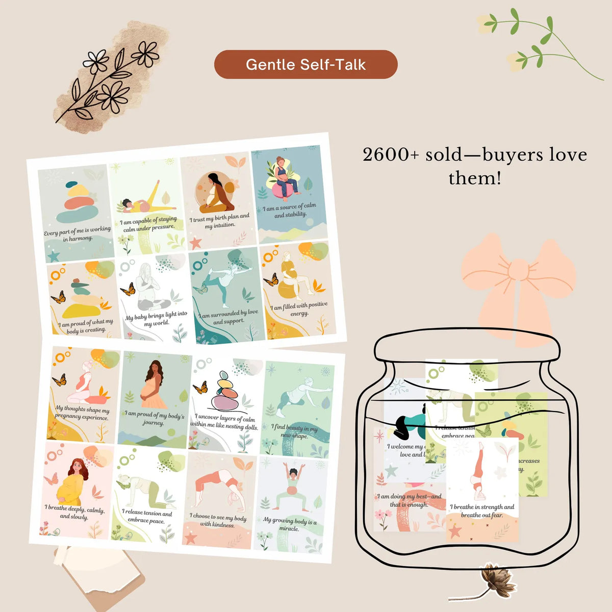 Pregnancy healthy baby Affirmation Digital